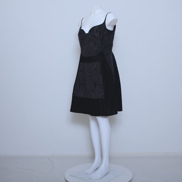 Narcisco Rodriguez Floral Silk Blend Spaghetti Strap Sweatheart Midi Dress - Picture 1 of 9